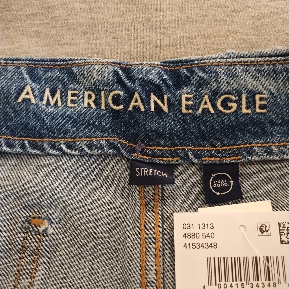 American Eagle Low-Rise A-Line Stretch Denim Skirt Size 18 - 34 W - NWT - Picture 3 of 16